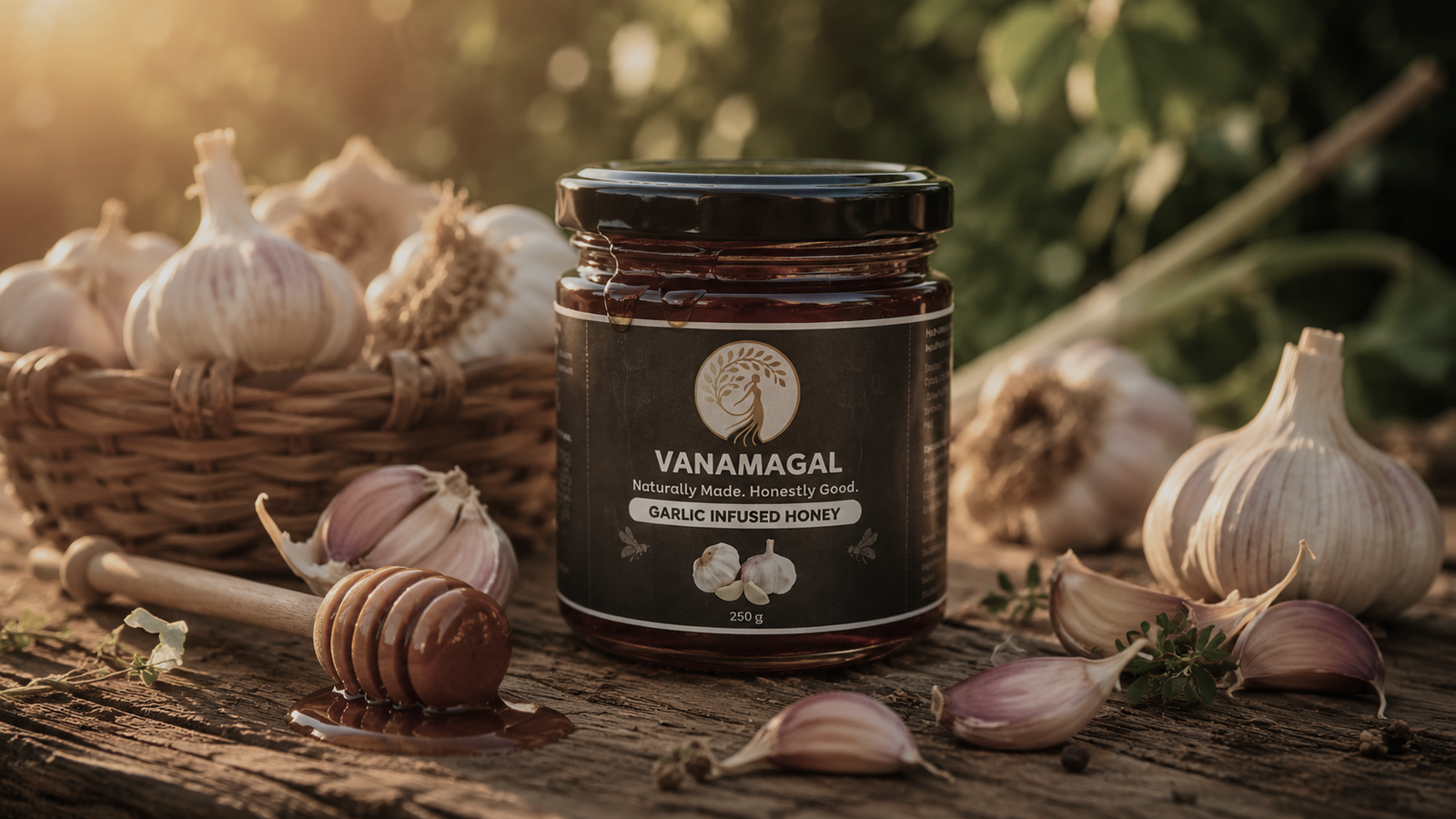 Garlic Infused Honey Hero Banner