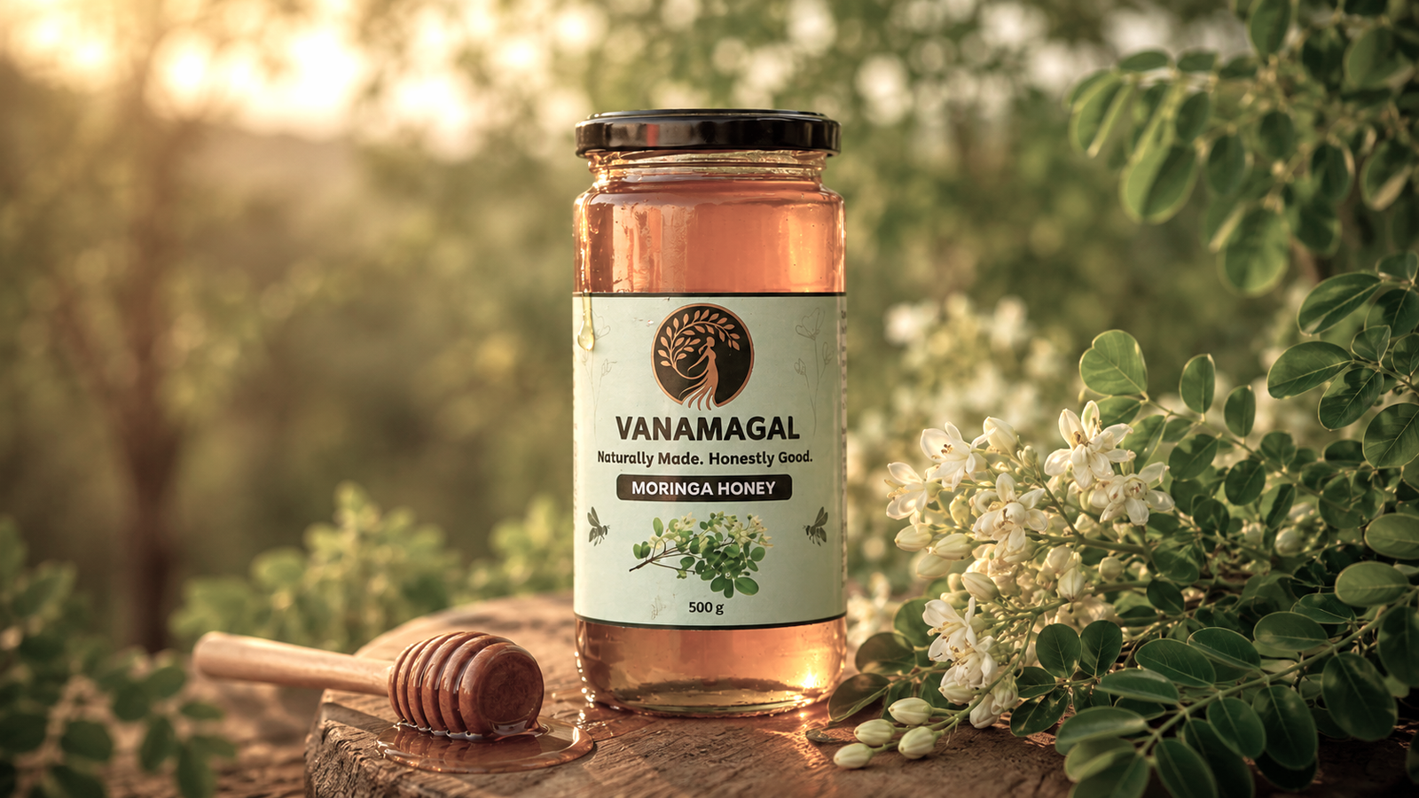 Pure Moringa Honey Hero Banner